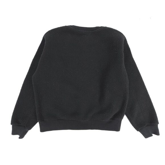 EVERLANE ReNew Oversized Fleece Sweatshirt Athleisure Lounge Sweater Black Small - Picture 5 of 7